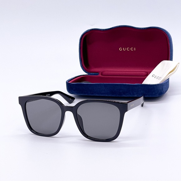 NEW GUCCI GG1346SK 001 UNISEX SUNGLASSES GUCCI BLACK - Picture 2 of 12